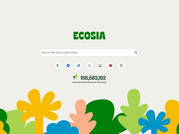 Ecosia O Motor de Busca que Planta Árvores